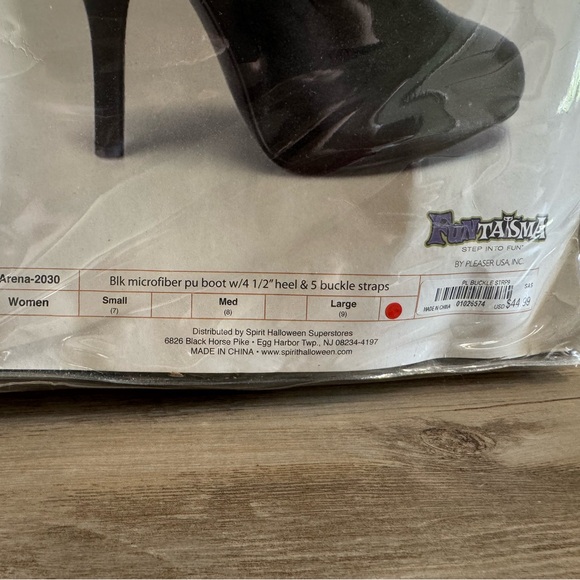 Spirit Halloween Cosplay High Heeled Zip Up Boots Women’s Size 9 - Picture 2 of 7